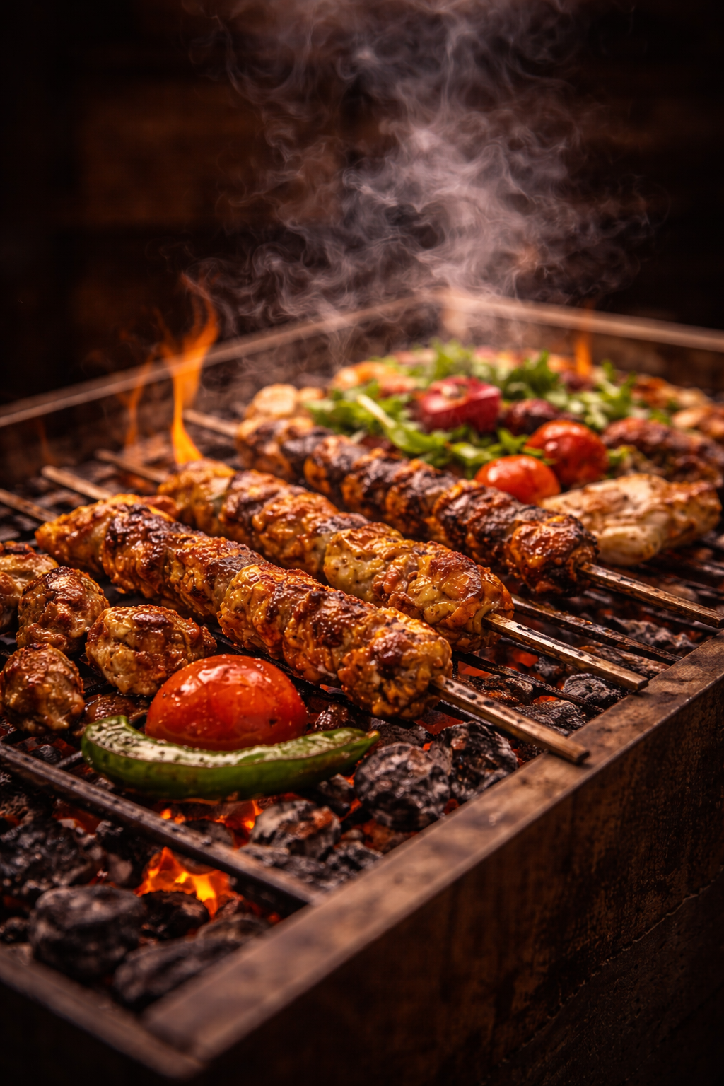 Charcoal Grill Skewers